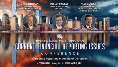FEI's Current Financial Reporting Issues (CFRI) Conference - Nov. 13-14 in NYC